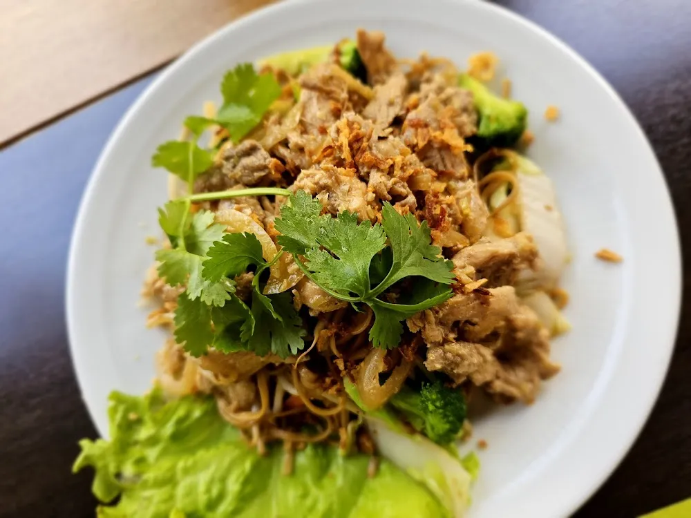 Nouilles Fraîches Au Poulet Et Aux Légumes
